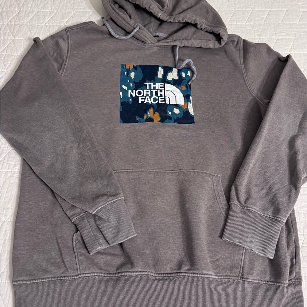 North Face Fleece Hoodie‎ Mens Size Small, tag cut out of the inside